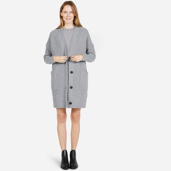 Everlane Sweaters - Everlane Chunky Coat Cardigan Small 100% Wool